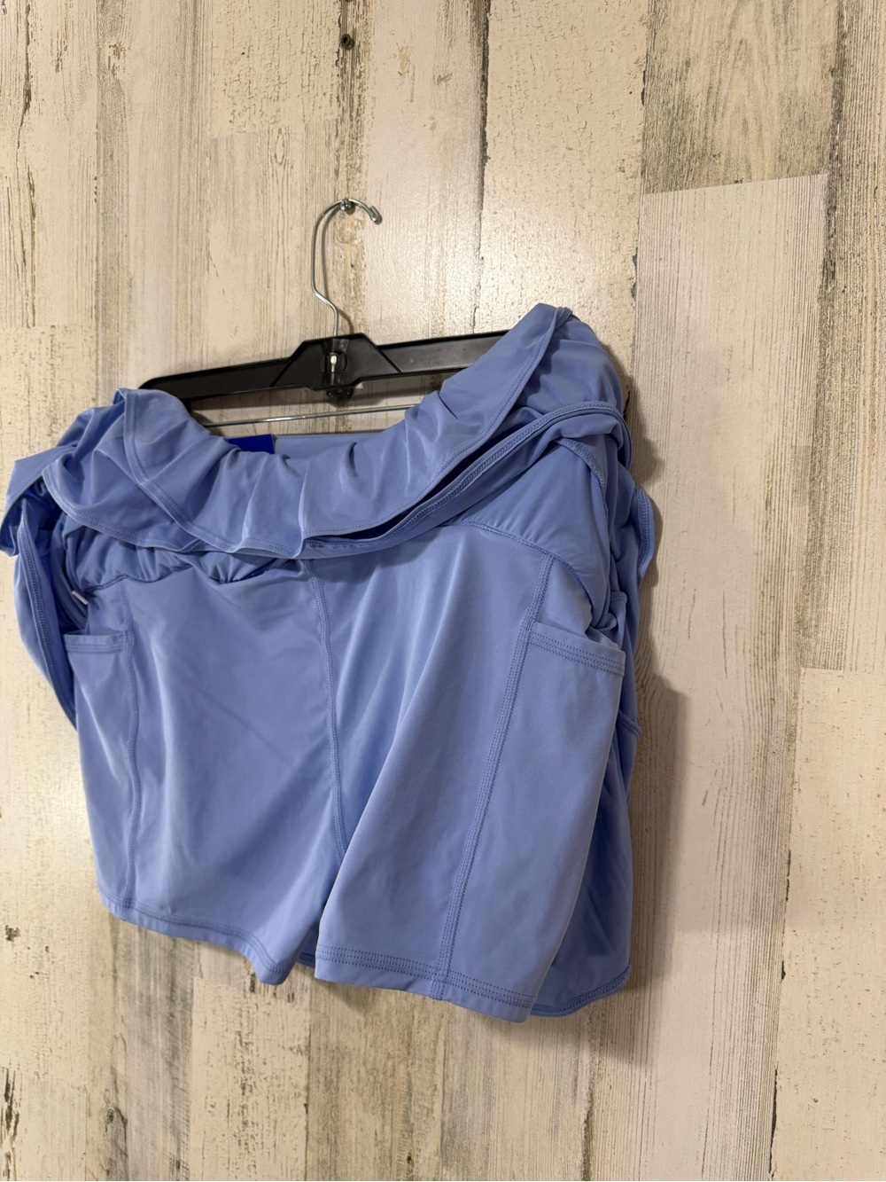 JoyLab Periwinkle Tiered Ruffle Mini Skirt Skort Tennis PickleBall Beach Cruise - Picture 8 of 10